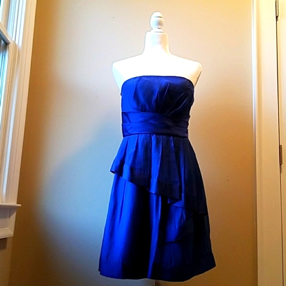 Max & Cleo sapphire blue cocktail dress